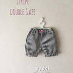 stripe double Gaze♡ふんわり履いて可愛いかぼちゃパンツ