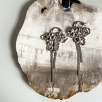 piiipo様◎片耳用metallic fringe earring（silver）