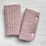 【SALE】1点限り！即納可/エルゴ＊よだれカバー♡ヌビ＊キルティング＊くすみピンク