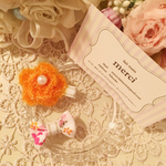 baby&kidsに♡ヘアクリップ2点セット(オレンジのお花Ⅱ)
