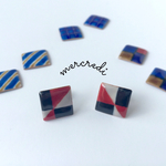 スクエア ピアス/イヤリング(カザグルマ)