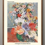 1-9614■ポスター　A3サイズ　『花の香りFlowerScent』　アート　イラスト　北欧　デザイン　上級マット紙
