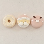  【完成品】おままごとおやつ ＊ クリスマスドーナツset (くすみピンクサンタ)