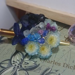 ☆order☆yurikurohane様専用 青いお花畑ヘアクリッブ