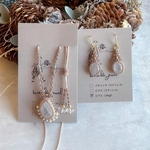 【Xmasコフレ♡】ムーンストーンのネックレス＆ピアス/イヤリングセット