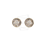 ERG-2947-G【2個入り】パール.ラウンドピアス/Pearl Round Post Earrings