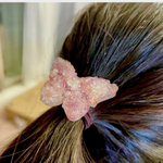 ちょうちよヘアゴム　ヘアゴム　受注生産　フラワーヘアゴム　　レジン　ヘアアクセサリー　レジンアクセサリー　ドライフラワー　クリスマスラッピング　花