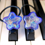 きらきら星変奏曲ヘアゴム🎼２個セット　☆キラキラ星☆シャカシャカシェイカー☆プチギフトにも☆