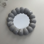 mirror【 1496 】ｸﾞﾚｰ銀箔