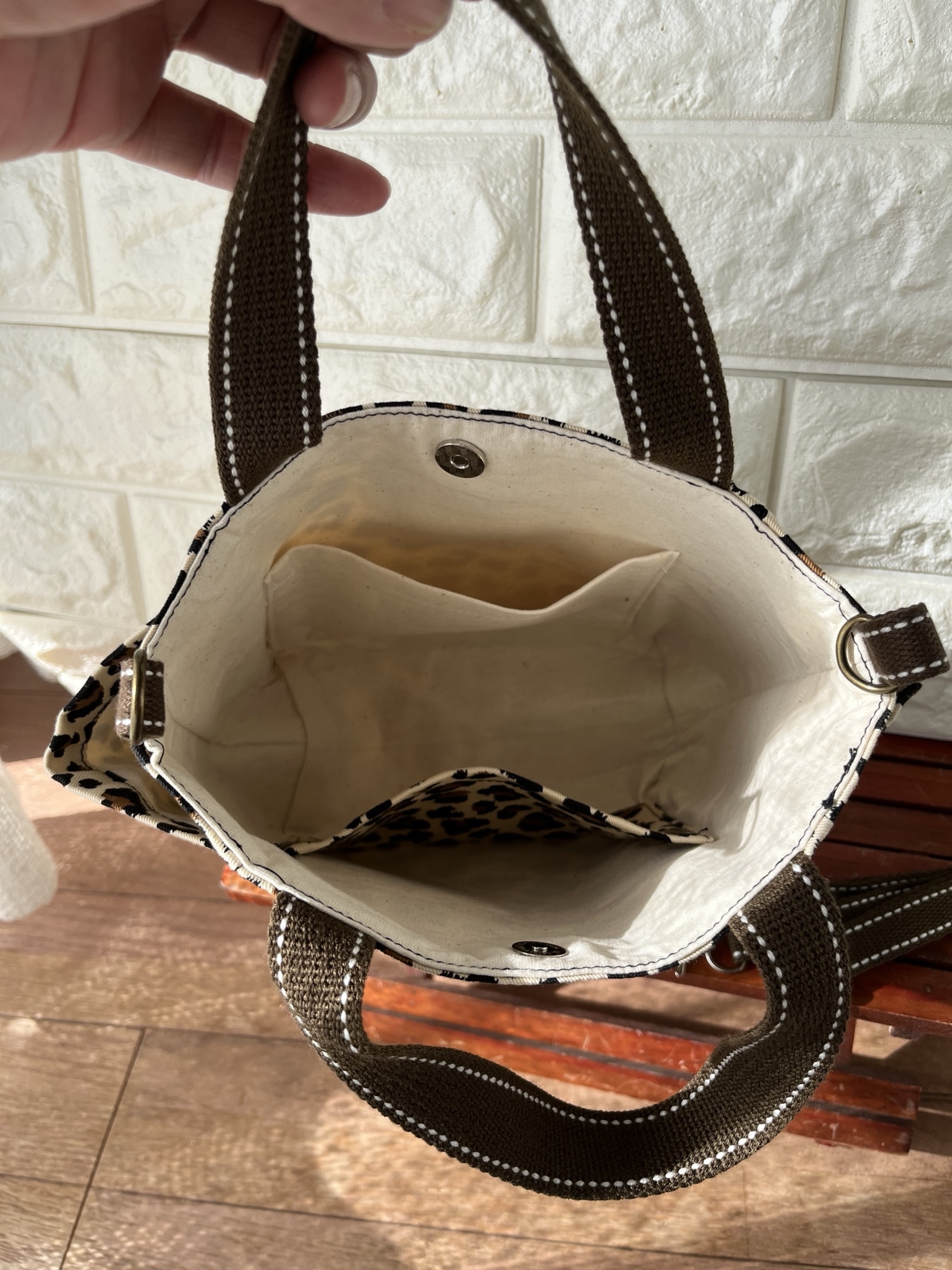 レオパード柄お散歩バッグ ミニショルダーバッグ 豹柄 - c-mimi 