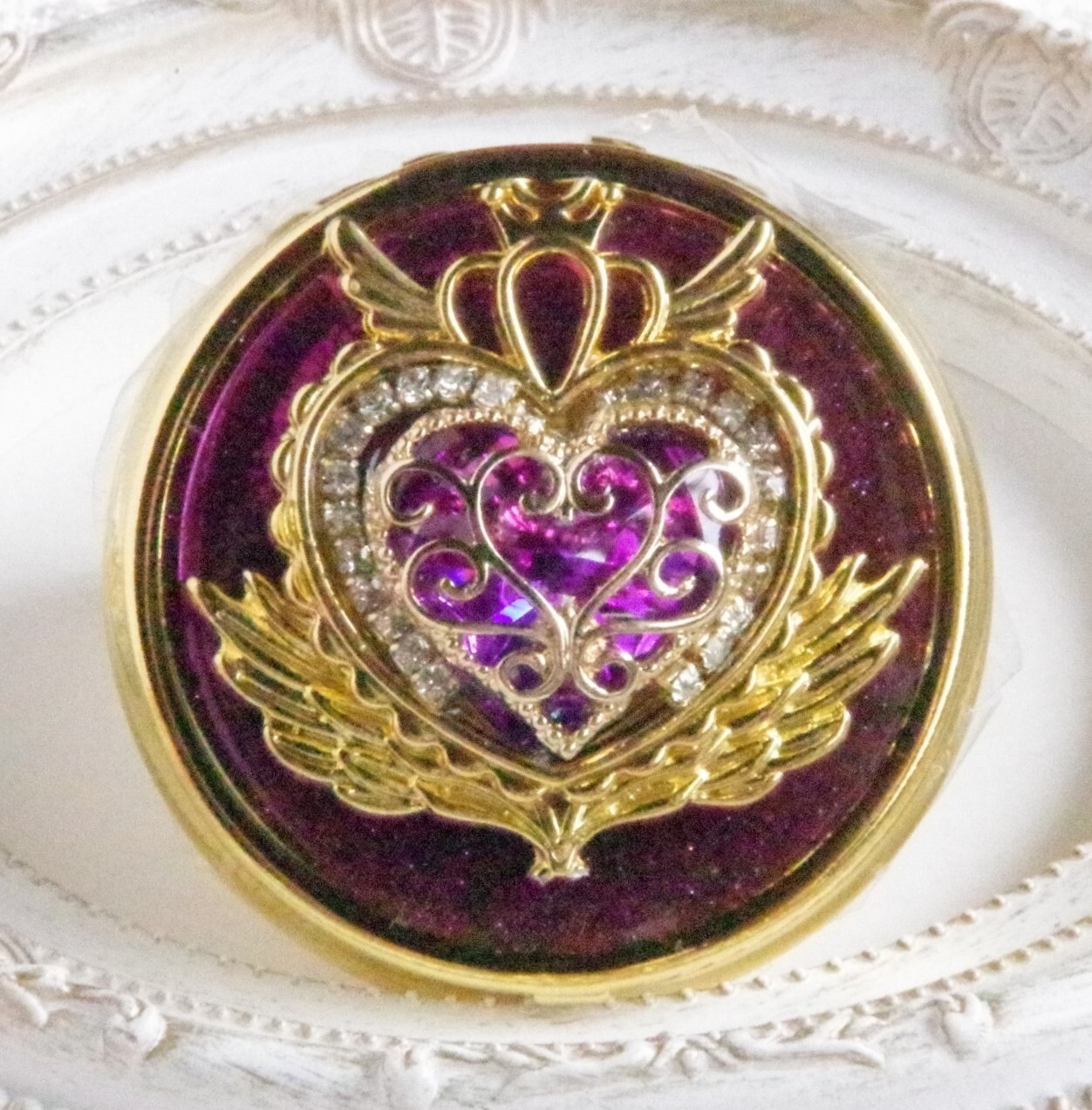 ◆001　魔法少女　変身　コンパクト　ミラー　ハンドメイド　作家様　限定出品 変身！魔法少女のキラキラコンパクトミラー 手鏡 nAmi 通販