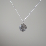 moon  ブラックルチルクォーツのシルバーネックレス silver925◼pivo◼2244