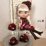 ブライスに☆ケーキニット☆イチゴスペシャル（チョコ）☆