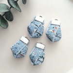 【再販】デニムパーツシルバー【ライトブルー】/アクセサリーパーツ/ピアス/デニムピアス/ハンドメイド資材