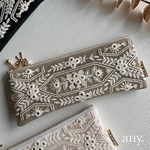 27日(土)21時🕘〜販売！再販 ⛄️インド刺繍リボン👓メガネケース グレージュ🤎ペンケースにもぴったり✨プレゼントにもぜひ♡ 3,000円