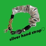 ハンドショルダー　パラコード　シルバー　ストラップ　携帯　スマホ　スマホショルダー　スマホケース