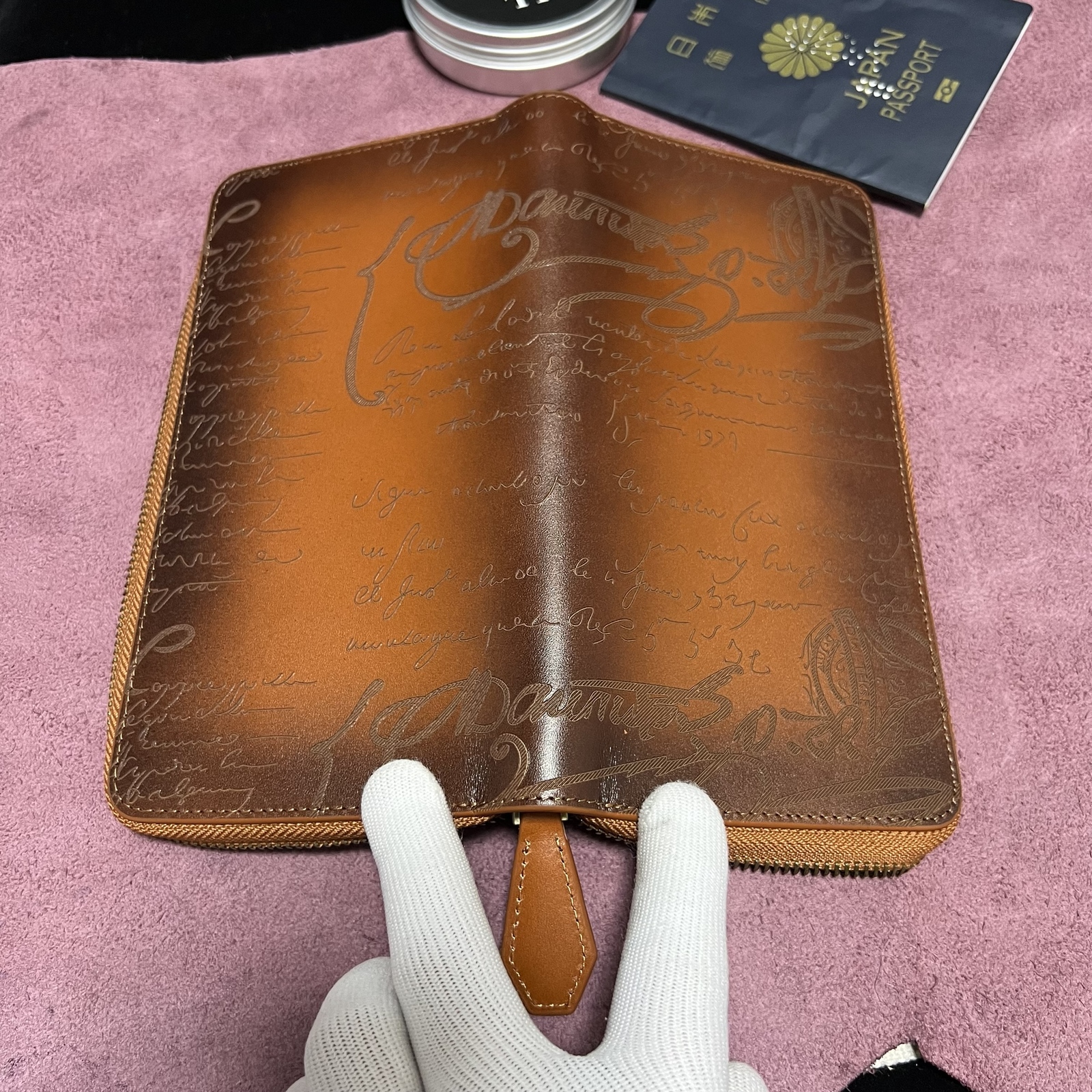 ブラウン イタリアンレザー ハンドメイド メンズ 牛革本革男女兼用