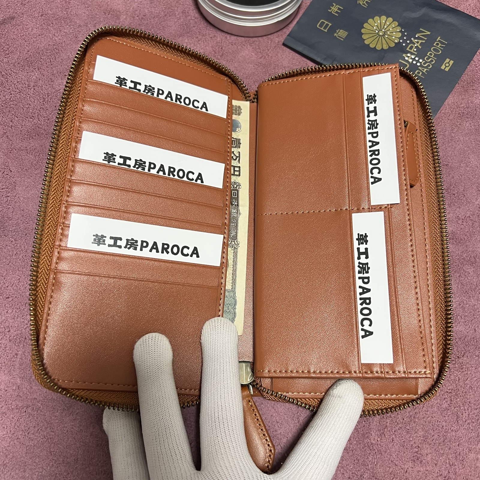 長財布 イタリアンレザー ハンドメイド メンズ 牛革本革男女兼用