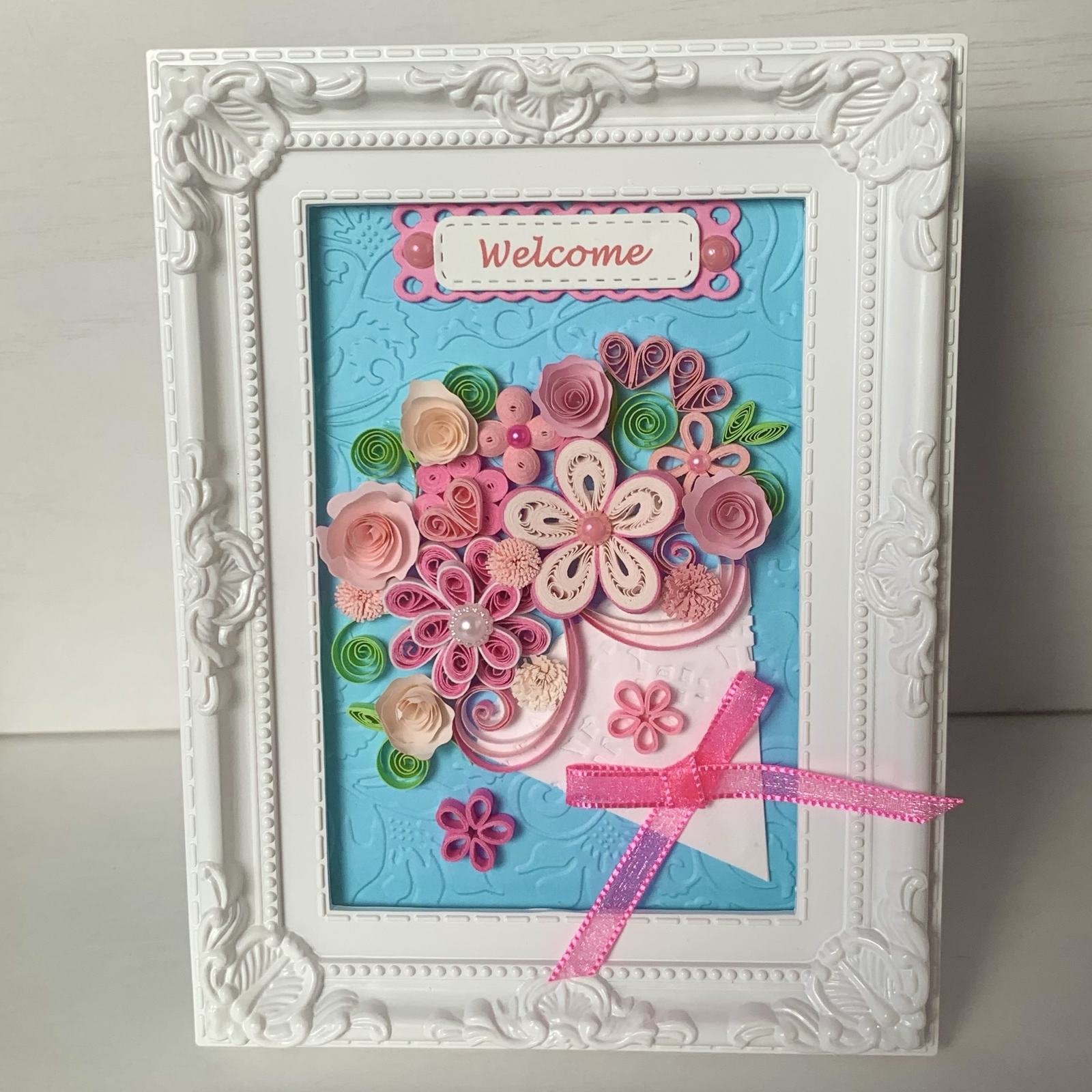 ★お値下げ★アロマストーン＆ペーパークイリング＊ミニフレーム ペーパークイリング秋 フレーム付き完成品】 - LISA0815'S GALLERY