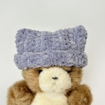 ぬいぐるみ用 ねこ耳帽子 ブルー