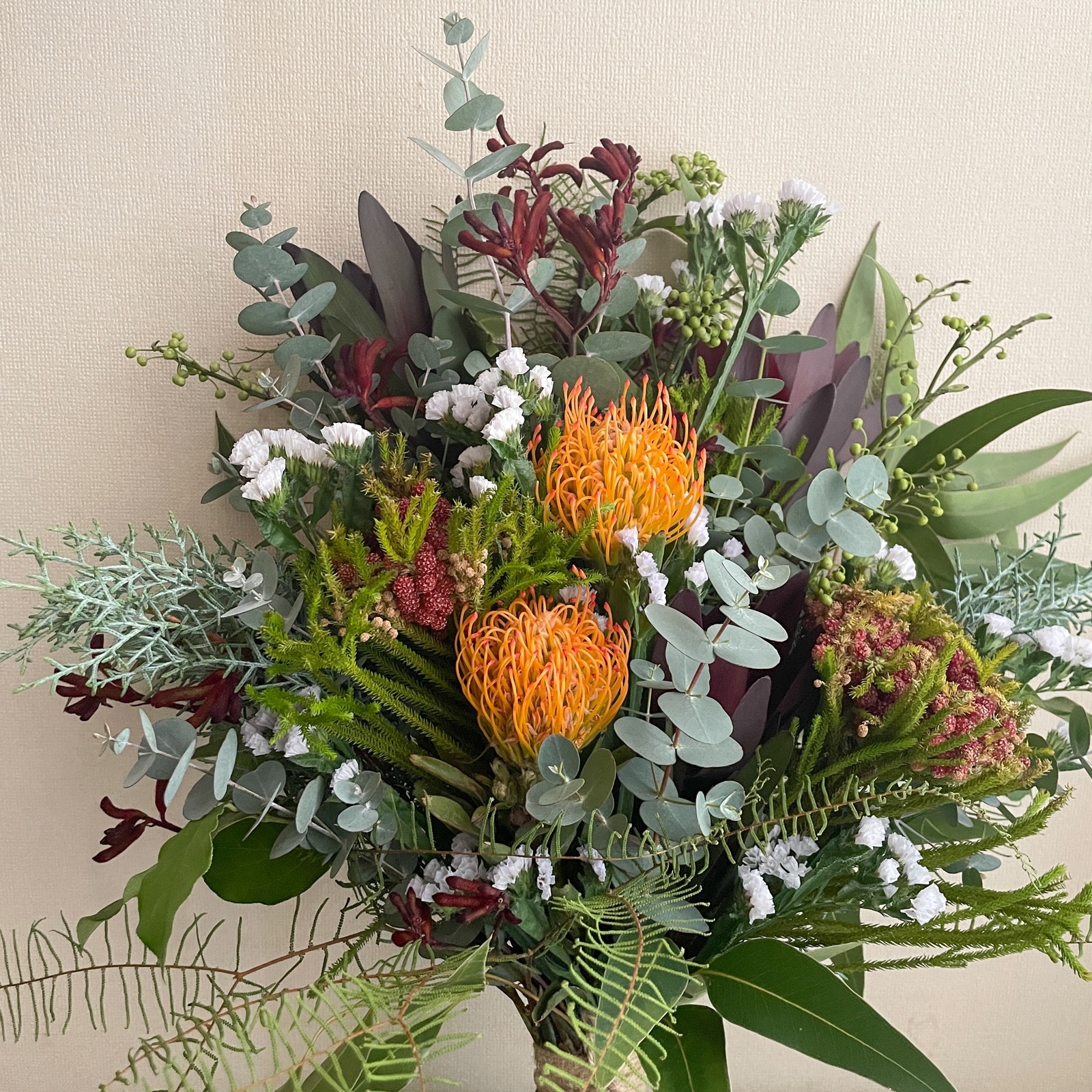 大きめ】フレッシュブーケからドライに変化するスワッグ ドライ