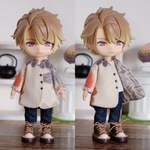 オフホ和柄　袖まくりカーディガン（ねんどろいどどーるオビツ11共有サイズ）