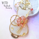 3段階♡色が変わる♡梅のバッグチャーム(ディップアート)
