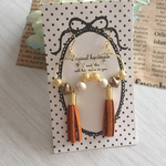 キャメルタッセル🌟フープピアス