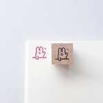 ミニはんこ:うさぎハイ