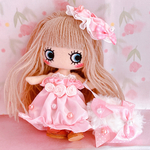 リボンパーティドレス🌸🎀ファーバッグもついてるよ‎🤍🎀薄いパステルピンク