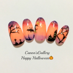 Halloweenホラーナイトネイル♪