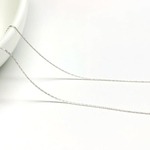 【Silver925ネックレス】40cm ビーディングチェーン 0.5mm幅　ハンドメイド素材