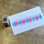 猫ソーダのはんこ12×20mm（文字枠にもなるはんこ）