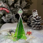 X'masツリー*フローラグリーンのツリー+＊+ステンドグラス