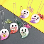 紫のおばけちゃんキーホルダー