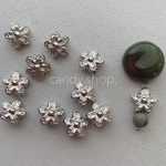 再販　4pcs  clear charm    gold
