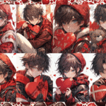 【１２月受注販売品】デザインペーパー　CUTE BOY VALENTINE CS２ コラージュシート