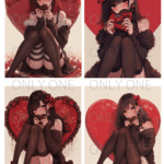 【１２月受注販売品】COOL GIRL　VALENTINE　シールセット 4枚入り　