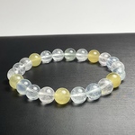 8mm＊ヘリオドール入りアクアマリンのブレスレット❣️