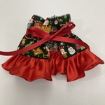 (1点限り)aiboちゃんのクリスマスふりふりGreenケープ　aibo's pullover cape Green