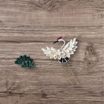 鶴ピアスと松　【オーダー】