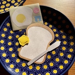 【食ぱん】切り抜きレターセット　食パンレターセット　パン雑貨　パン便せん