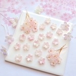 オリジナル新作★桜　芝桜　パーツ　アセテート　パールピンクグラデーション