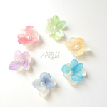【再販】紫陽花フラワーピアス春夏浴衣