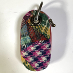 ハリスツイードパッチの★車用スマートキーケース♪