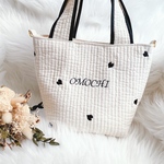 ♡送料無料♡  ヌビ　イブル　トートバッグ　お散歩バッグ　マザーズバック　ハート　名前　名入れ　刺繍　愛犬　うちの子グッズ　わんこ　ハンドメイド