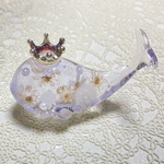 《再販》置物キングくじら（わたげ）