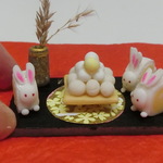 十五夜・ウサギロールケーキ
