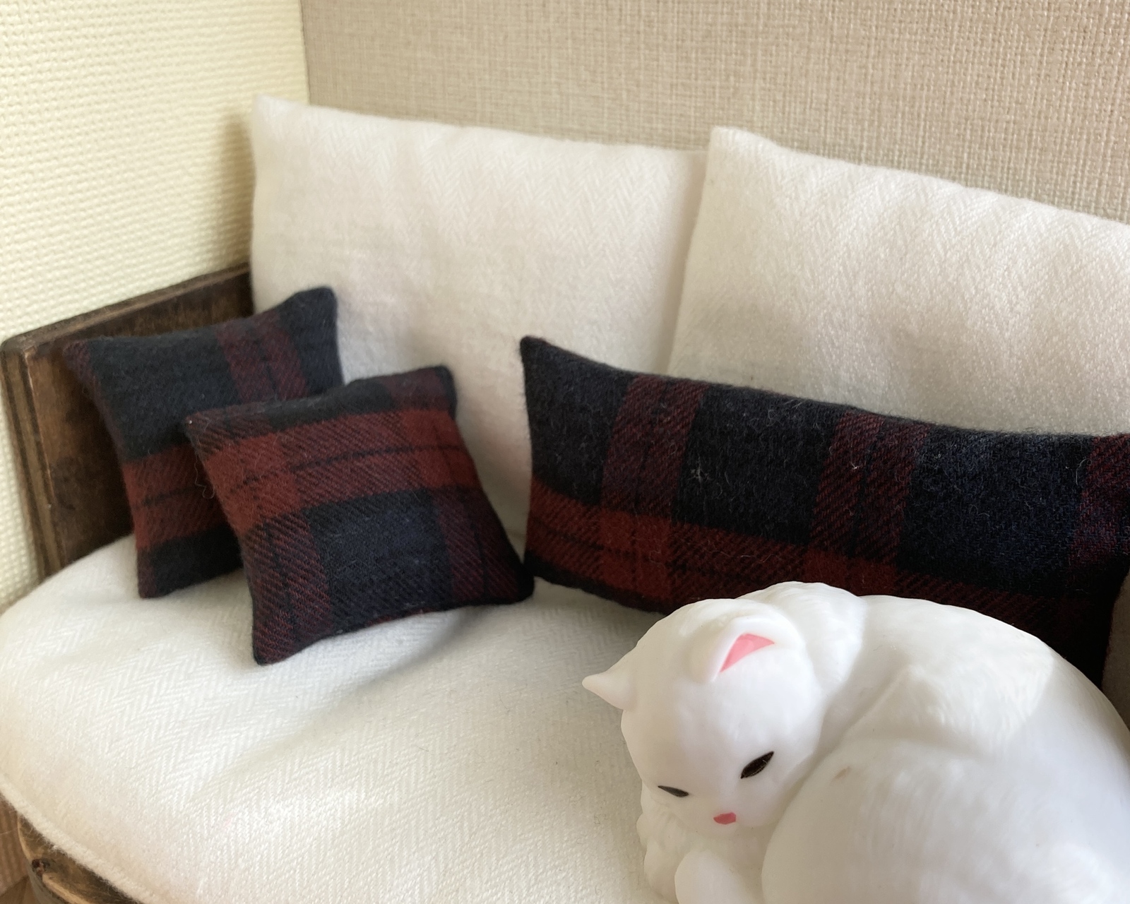 春のお部屋に映える ミニチュア ドールハウス カーテン - rocca