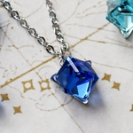 geometry blue ネックレス